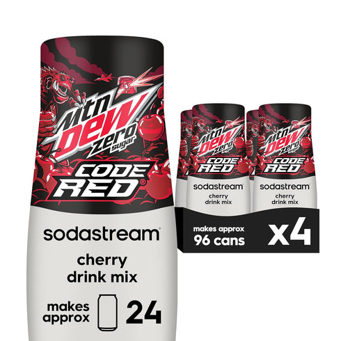 SodaStream MTN Dew Code Red Zero Sugar Drink Mix (440ml, Pack of