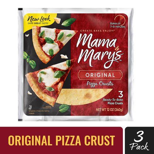 Mama Mary's 7" 3 Count Original Ready to Bake Pizza Crusts