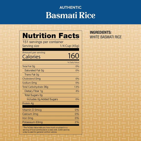 15 Authentic Royal Basmati Rice, Pound Bag, White