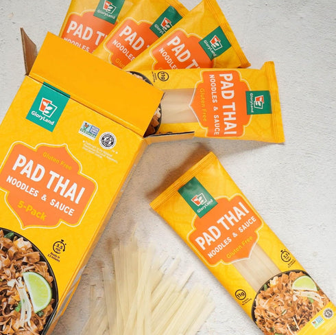 (28oz) Pack 5 Gloryland Pad Thai Noodles and Sauce Meal Kit