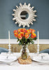 12 KaBloom - Bouquet of Fresh Orange Roses with Vase - Fresh Flowers for Birthday, Valentine's & Mother's Day