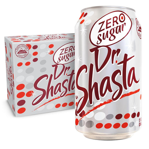 Shasta Zero Sugar Dr. Shasta | 12-Pack of 12oz Cans | Spicy