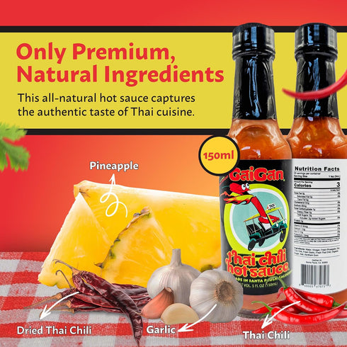 4 Pack GaiGan Thai Chili Hot Sauce