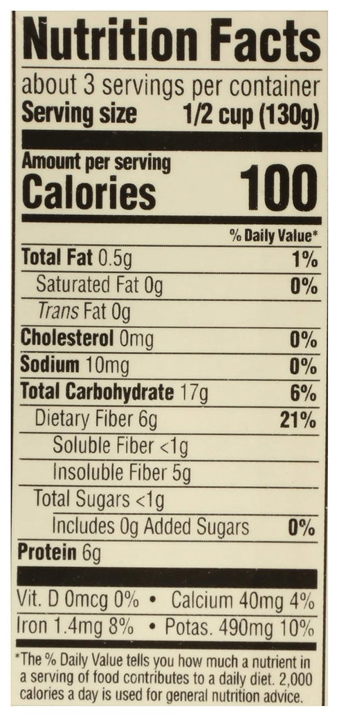 365 13.4 (Pack 6) by Whole Foods Market, Organic Unsalted Black Beans, Ounce