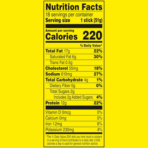 1.8 oz. (18 Count) Slim Jim Smoked Meat Sticks, Deli Style Original Flavor, High Protein