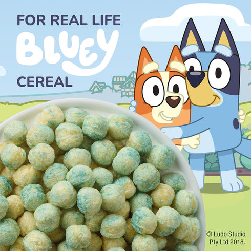 General Mills 18 oz Bluey Cereal, Crispy Corn Cereal Puffs, Made with Whole Grain, Family Size