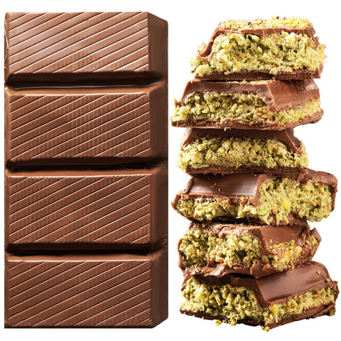 75% 7oz Pistachio Filled Dubai Chocolate Bar | Handmade Luxury Dessert with Crunchy Kataifi & Creamy Filling, Gift