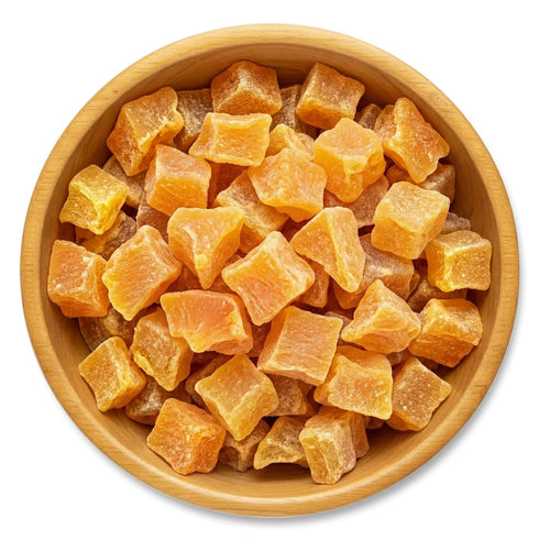 SO2-5 NY Spice Shop Dried Mango Diced with Pound Dehydrated Mangos Dice Fruit Snacking - Dried Mango cubes for Baking
