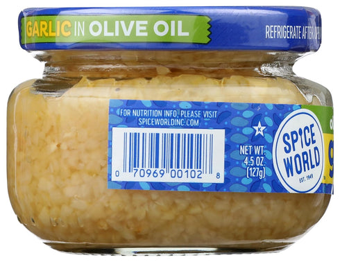Spice World Garlic Minced in Extra Virgin Olive Oil