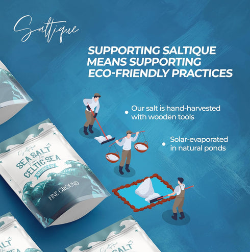 100% (5lb) French Grey Sea Salt from the Celtic Sea Fine Ground - Unrefined & Unprocessed- Hand-Harvested Mineral Salt