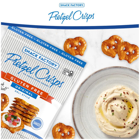 5 Oz Snack Factory Pretzel Crisps Gluten Free, Original Flavor