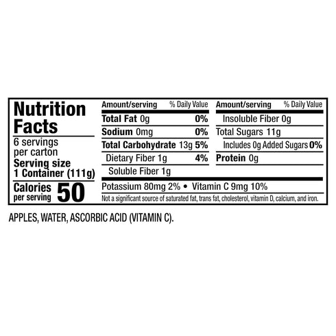 3.9 Oz 72 Count (12 Packs 6), Mott's No Sugar Added Applesauce, Cups, Of Good Source Of Vitamin C, No Artificial
