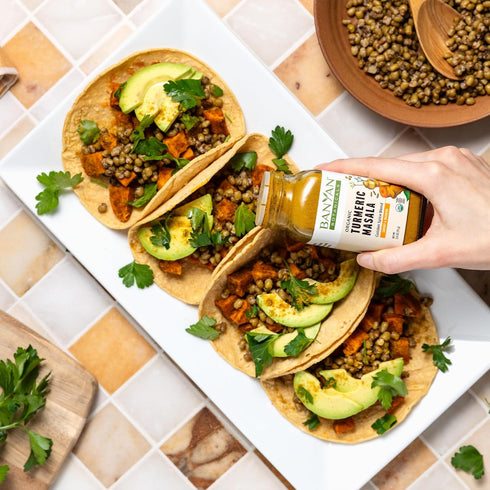 2.6 oz Banyan Botanicals Turmeric Masala Spice Mix Organic Ayurvedic Spice Blend Warming & Savory Cooking Spices