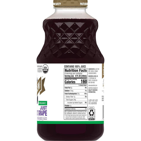 R.W. Knudsen 32 (Packaging (Pack 5) Organic Just Concord Grape Juice, Ounces May Vary)