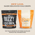 Bizzy Organic Cold Brew Coffee, Breakfast Blend, Coarse Ground Coffee, 4 Count, Makes 14 Cups