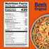 90 9 oz BEN'S ORIGINAL Street Food Fried Rice with Vegetables, Prepared Entre, Microwave in Seconds