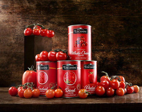 14.1oz (4 Pack) Tuscanini Crushed Tomatoes | No Salt Added | Grown in Puglia Italy | Fine Tasting | Low Sodium | Great