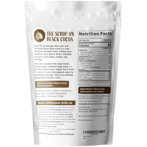 (1 lb) Black Cocoa Powder Bake the Darkest Chocolate Baked Goods, Achieve Rich Chocolate Flavor, All-Natural Substitute