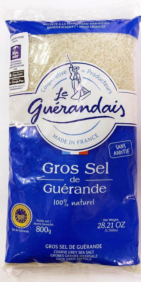 Le Guerandais Coarse Sea Salt Gros Sel De Guerande, 28.21oz per bag