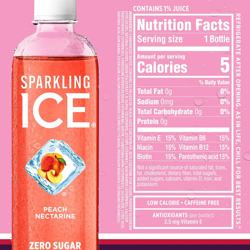 Pack, 17 oz, 12 count Sparkling Ice Purple Variety Flavored Water, Zero Sugar, with Vitamins and Antioxidants, fl
