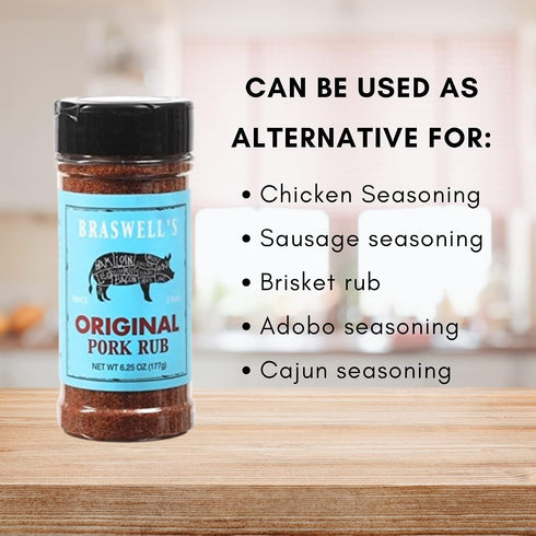 6.25 Braswell's Original Pork Rub - Ounce