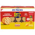 RITZ Cheese Sandwich Crackers, Lunch Snacks, 20 Snack Packs (6 Crackers Per