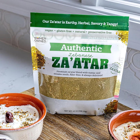 12 Oz Terranean Zaatar Blend: Bulk Bag of Authentic Lebanese,NONGMO Verified, Pure Ingredients, No Fillers
