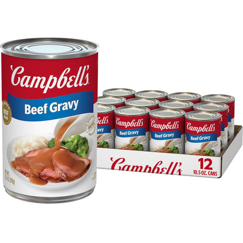Campbells Beef Gravy, 10.5 oz Can (12 Pack)