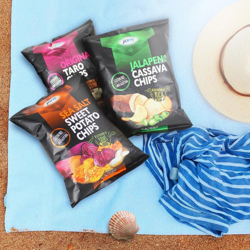 3 Oz Pack 1 Jans Root Chips, Jalapeo Cassava Chips of | Crispy Yuca, Spicy Jalapeno Snack Alternative to Potato Chips