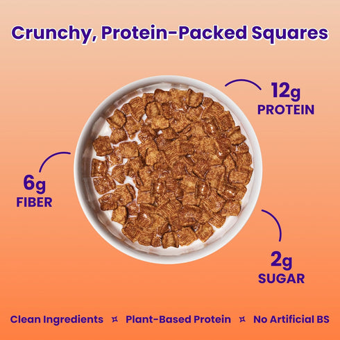 4 Pack, Magic Spoon High Fiber Cereal - Plant-Based High Protein Cereals - Low Sugar Snack & Breakfast - Grain & Gluten