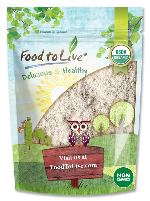 Food to Live Organic Amaranth Flour, 6 Pounds - Non-GMO, Fine Meal,