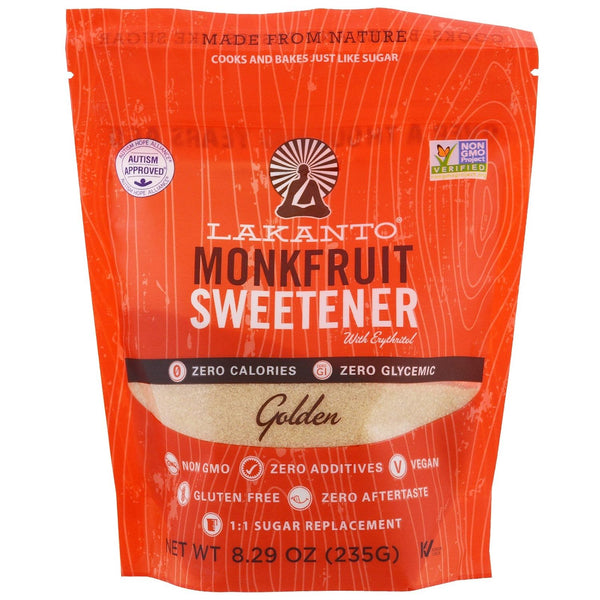 Lakanto Monkfruit Sweetener with Erythritol - Golden 8.29 oz (235g)