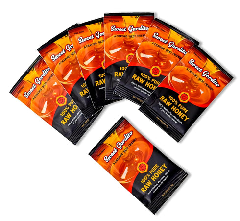 (15 pack) 15 9g Raw Honey Sachets Ziplog - Each Ziplog contains sachets of of delicious raw honey, perfect