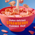 8 23oz (1 Kellogg's Frosted Flakes Cold Breakfast Cereal, Vitamins and Minerals, Kids Snacks, Family Size, Strawberry