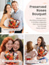Polylove Mother Day Gift Forever Flowers Bouquet Preserved Roses with Bear Gift Box for Wife Anniversary Birthday