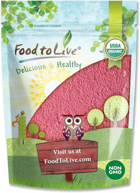 Food to Live Organic Cranberry Juice Powder, 2 Pounds - Non-GMO, Unsulfured,