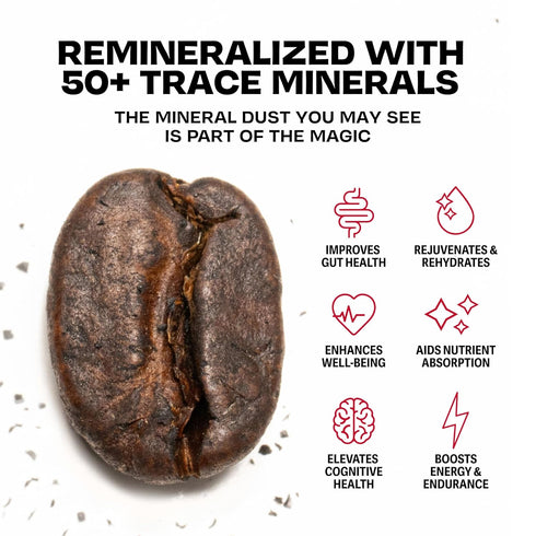 10.9 Danger Coffee by Dave Asprey, Remineralized, Mold Free & Lab Tested Whole Bean Coffee, Medium Roast, Ounce