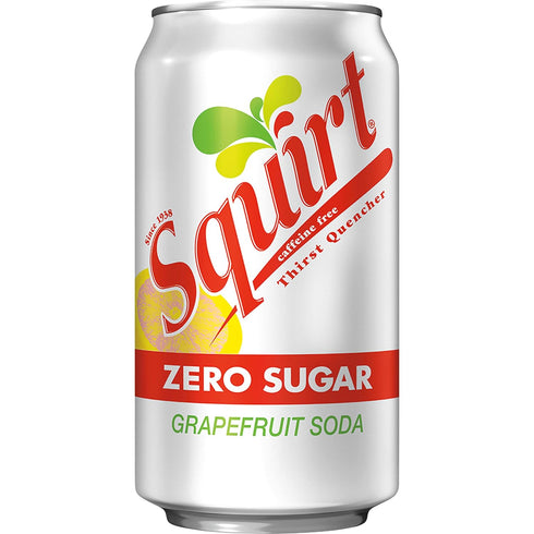 Squirt 12 oz 12 pack Zero Sugar Grapefruit Soda, fl cans
