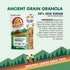 6g Pack 3 Grandy Organics Ancient Grain Granola - Protein Snackable Granola Clusters - Whole Grain, Low Sugar, Gluten