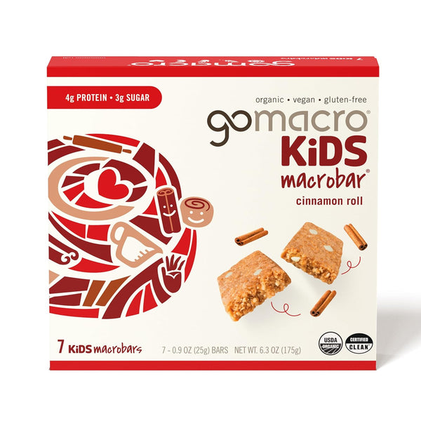 Gomacro, Bar Kids Cinnamon Roll Organic, 6.3 Ounce, 7 Count