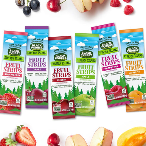 0.5 (Pack 30) Black Forest Stretch Island Fruit Strips, Grape Flavor, Ounce Strips