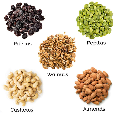 12 Packs (1.5 oz Trail Mix Individual Nut Snacks for On-the-Go | Convenient Nut Snacks for School | Bulk Nuts Variety |