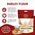 Spicy World 4 lb (64oz) Barley Flour - Bag | All-Natural, Raw, USA Grown | Versatile Barley Grain for Baking, Cooking