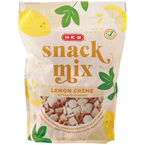 HEB 2 Pack Select Ingredients Honey Mustard Snack Mix 4 oz & Lemon