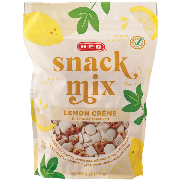 HEB 2 Pack Select Ingredients Honey Mustard Snack Mix 4 oz & Lemon
