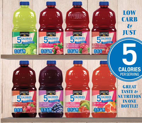 5 64 Oz (Pack 8) Langers Calorie, Mongo Mango, Fl
