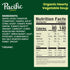 16.3 oz (Pack 12) Pacific Foods Organic Hearty Vegetable Soup, Plant Based, Can