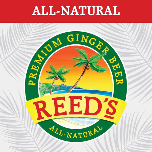 Pack 4 (12fl oz Reed's Zero Sugar Extra Ginger Beer, of Can each) - Non-Alcoholic Jamaican Real Ginger Brew, Sweetened