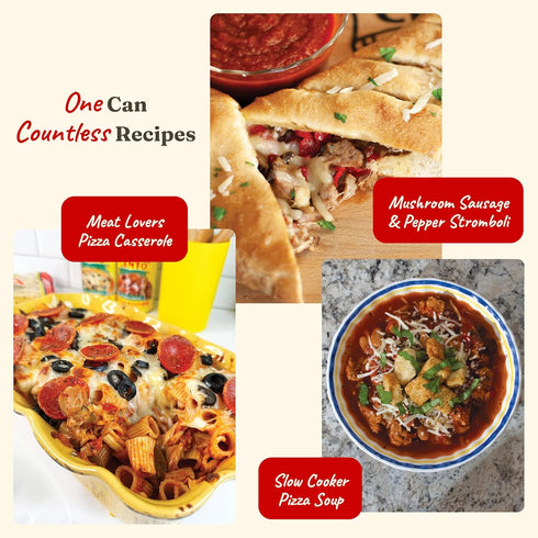 Cento 15 Oz (Pack 6), Full Prepared Pizza Sauce, of with Tomatoes, Basil, Olive Oil & Garlic, Ready to Use
