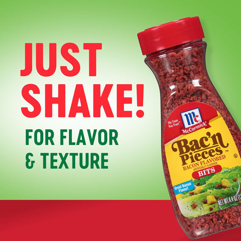 4.4 oz (Pack 6) McCormick Bac'n Pieces Bacon Flavored Bits